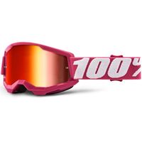 100% Strata2 Youth Goggle Fletcher Mirror Red Lens