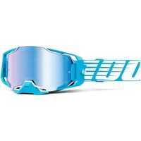100% Armega Goggle Oversized Sky Blue Mirror Lens