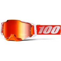100% Armega Goggle Regal Mirror Red Lens