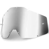 100% Racecraft, Accuri & Strata Silver Mirror Lens