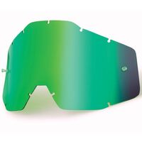 100% Accuri & Strata Youth Green Mirror Lens