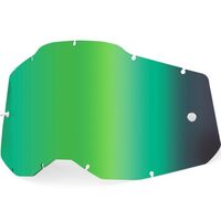 100% Racecraft2, Accuri2 & Strata2 Mirror Green Lens