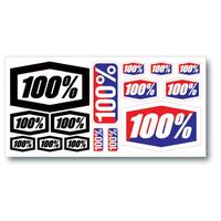 100% Decal Sheet 8" x 4"