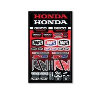 100% Geico Honda Decal Sheet