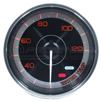 Prosport 52mm Crystal Series Water Temperature Gauge - Amber/White
