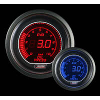 Prosport 52mm Evo Series Oil Pressure Gauge - Red/Blue
