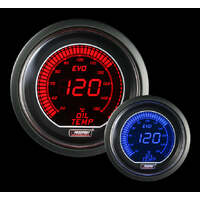 Prosport 52mm Evo Series Oil Temperature Gauge - Red/Blue