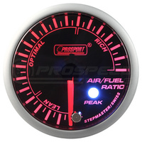 Prosport 52mm SM Series Air/Fuel Ratio Narrowband Gauge - Amber/White