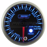 Prosport 52mm SM Series Air/Fuel Ratio Narrowband Gauge - Blue/White