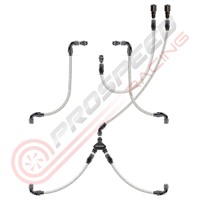 PSR/Raceworks Parallel Fuel Rail Kit Suit 1/8" NPT FPR w/Teflon Hose No FPR PSR-RWH-204