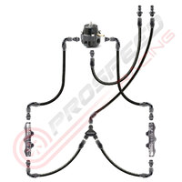 PSR/Raceworks Parallel Fuel Rail Kit w/Radium Conversion Fuel Rails No FPR PSR-RWH-357