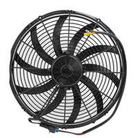 PWR 16" Fan Skew Blade Pull 12V Extreme Performance (2460CFM) (93mm Deep) (Includes Gasket & Wiring Loom)