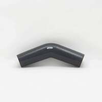 PWR 4" Black Silicone Joiner 45 Degree Bend