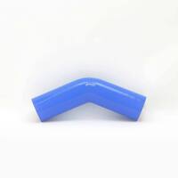 PWR 3" Blue Silicone Joiner 45 Degree Bend