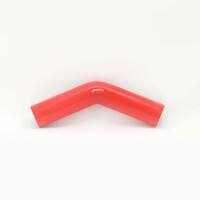 PWR 3" Red Silicone Joiner 45 Degree Bend