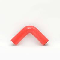PWR 4" Red Silicone Joiner 90 Degree Bend