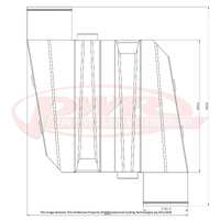 PWR UNIVERSAL ELITE 3000 Water To Air Intercooler With Opposing Outlets