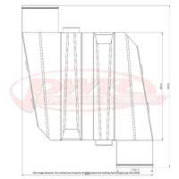 PWR UNIVERSAL ELITE 3000 Water To Air Intercooler With Opposing Outlets