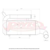PWR 68mm Intercooler for Mazda MX-5 4cyl Turbo 99-05)