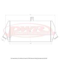 PWR Large 68mm Intercooler for Mitsubishi Evo 7 01-03)