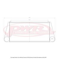 PWR 3" Outlets 81mm Intercooler for Mazda RX7 FD Series 6-8 92-02)