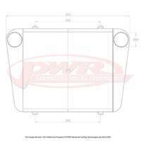 PWR 68mm Intercooler for Mazda RX2-RX5 12AT/13BT Rotary Turbo 70-81)