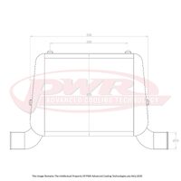 PWR 3" Outlets 55mm Intercooler for Mazda R100 10A/12AT/13BT Rotary 67-71)