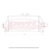 PWR 68mm Intercooler for Mitsubishi Evo 2-3 94-96)