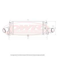 PWR 81mm Intercooler for Nissan Skyline R34 GTR 99-02)