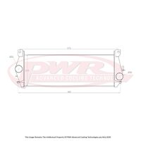 PWR 55mm Intercooler for Land Rover Defender TD5 98-06)