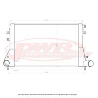 PWR 55mm Elite Series Intercooler for VW Golf MK6 inc R 09-12)