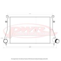 PWR 55mm Intercooler - L/W Elite Core for VW Golf MK7/7.5 12+)