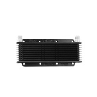 Trans Oil Cooler & Diff Cooler - 280 x 80 x 19mm (-8 AN fittings) Black Powder Coat