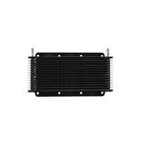 Trans Oil Cooler - 280 x 110 x 19mm (5/16" Hose Barb) Black Powder Coat