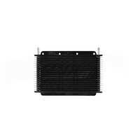 Trans Oil Cooler - 280 x 150 x 19mm (5/16" Hose Barb) Black Powder Coat