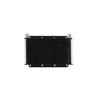 Trans Oil Cooler - 280 x 150 x 19mm (-8 AN fittings) Black Powder Coat