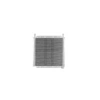 PWR Trans Oil Cooler - 280 x 255 x 19mm (1/2" Hose Barb) suits 11" SPAL Fan, Temp Switch Boss