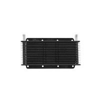 Trans Oil Cooler - 280 x 110 x 19mm (1/2" Hose Barb) Black Powder Coat