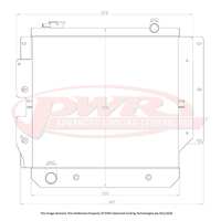 PWR 55mm Radiator for Jeep Wrangler TJ PowerTech Auto 97-07)