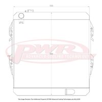 PWR 55mm Radiator for Toyota Hilux LN106 3.0L 89-97)