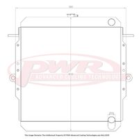 PWR 55mm Radiator for Toyota Landcruiser HJ 75 Series 85-90)