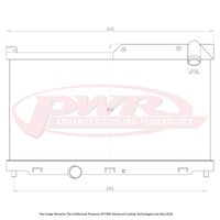 PWR 55mm Radiator for Mazda RX7 FD Series 6-8 92-02)