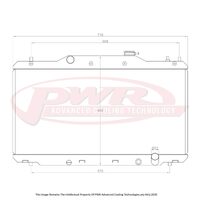 PWR 42mm Radiator for Honda Integra DC5 01-06)