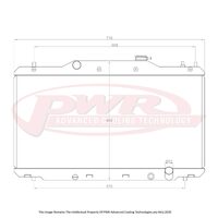 PWR 42mm Radiator for Honda Integra DC5 01-06)