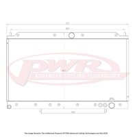 PWR 42mm Radiator for Mitsubishi 3000GT 90-00)