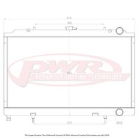 PWR 42mm Radiator (Silivia 180SX S13 CA18/DET 88-90)
