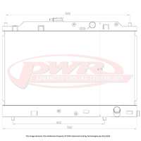 PWR 42mm Radiator for Honda CR-X Series 2 4cyl 88-91)