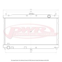 PWR 42mm Radiator for Mazda MX-5 NB 1.6L/1.8L 98-05)