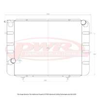 PWR 55mm Radiator for Holden Commodore VC V8 80-81)