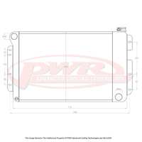 PWR 55mm Radiator for Chevrolet Camaro V8 67-69)